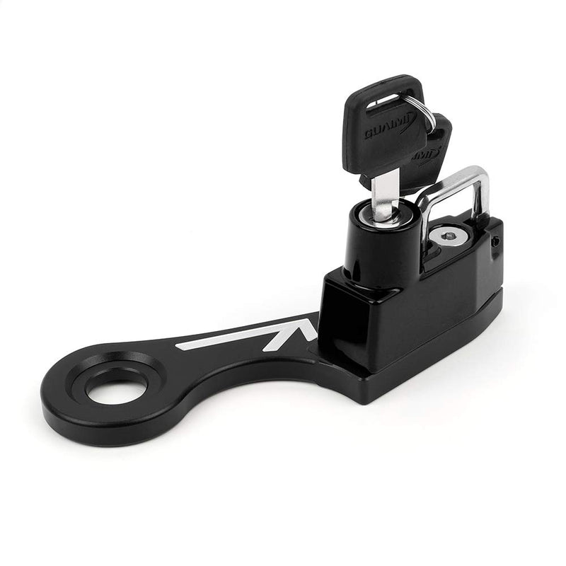 [Australia - AusPower] - GUAIMI Motorcycle Helmet Lock Anti-Theft Helmet Security Lock Compatible with Twins Bonneville Thruxton Scrambler-Black Standard Lock black 