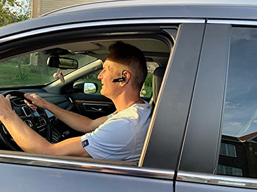 [Australia - AusPower] - Noellie Bluetooth Earpiece for Cell Phones Wireless V5.0 Hands Free Headset Noise Canceling Mic 24Hrs Talking 1440Hrs Standby Compatible with Mobile Phone Tablet Laptop for Work from Home Driver 