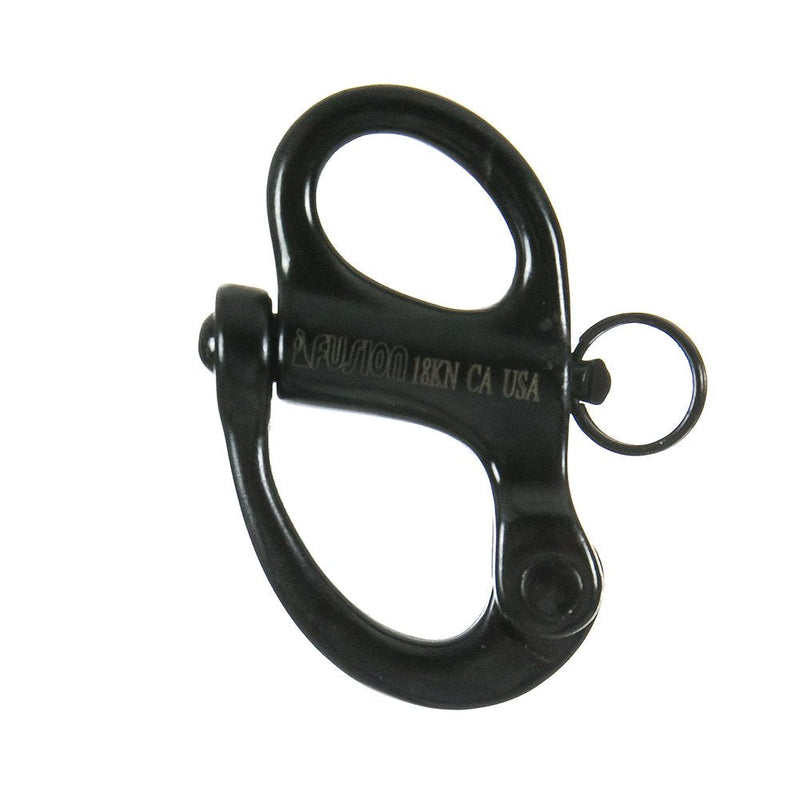 [Australia - AusPower] - Fusion Climb Quick Release High Strength Snap Shackle 18KN Pull-Lock, Black 
