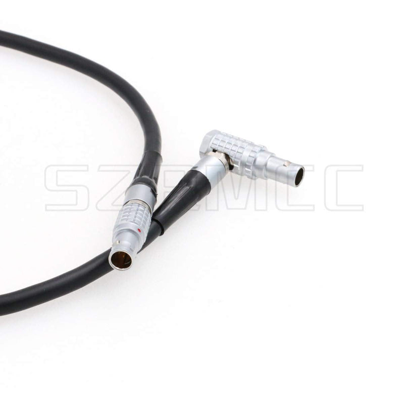 [Australia - AusPower] - SZRMCC Ambient NanoLockit 5 Pin to Right Angle EXT 9 Pin Timecode Input Output Cable for RED Komodo 6K Digital Cinema Camera Elbow 9pin-Straight 5pin 
