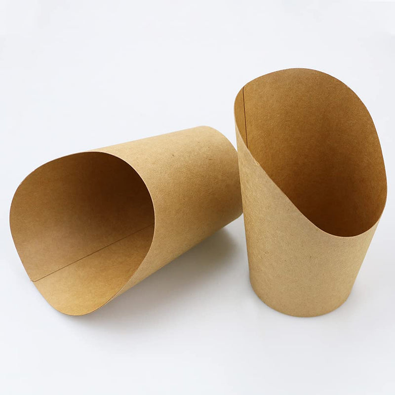 [Australia - AusPower] - Fyess 36 Pack 14oz French Fries Cup Disposable Take-out Party Baking Supplies Waffle Paper Popcorn Boxes Sandwich Kraft Paper Cups Holder French Fry Paper Holder Wedding Food Trays Paper Cones 