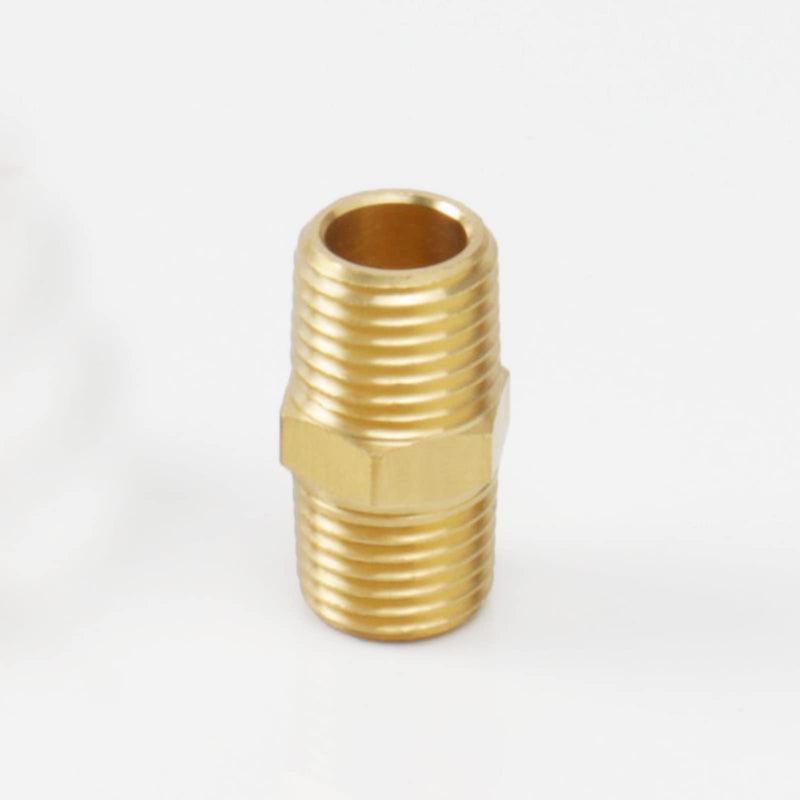 [Australia - AusPower] - Winmien Brass Hex Nipples, Pipe Fitting，Double-Headed Equal-Diameter Male Threaded Joints, Hexagonal Joint Hose Extender, NPT.(1/8" MNPT x 1/8" MNPT, 5) 1/8" MNPT x 1/8" MNPT, 5 