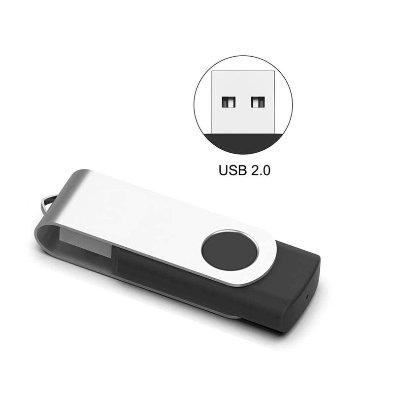 [Australia - AusPower] - 2022, 5 Pack 64GB USB Flash Drives, USB 2.0 Thumb Drives Jump Drive Pen Drive Bulk Memory Sticks Zip Drives Swivel Design (64G, 5Pcs, Mixed Color) 