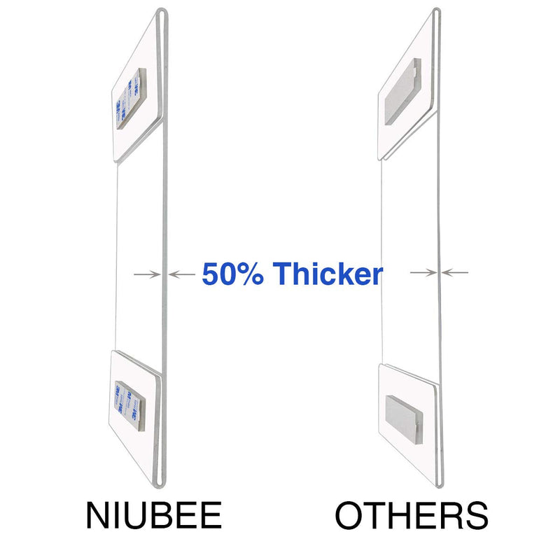 [Australia - AusPower] - Niubee 4 x 6 inch Wall Mount Acrylic Sign Holder with 3M Tape Adhesive for Office, Home, Store, Restaurant, No Drilling - Vertical (6 Pack) 4x6" 