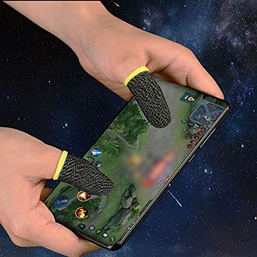 [Australia - AusPower] - Kisty Mobile Game Finger Sleeve, Thin Breathable Anti-Sweat Anti-Slip Finger Thumb Sleeve, for Legend/Pubg/Rules of Survival, Sensitive Shoot and Aim Controllers Out for Android & iOS 