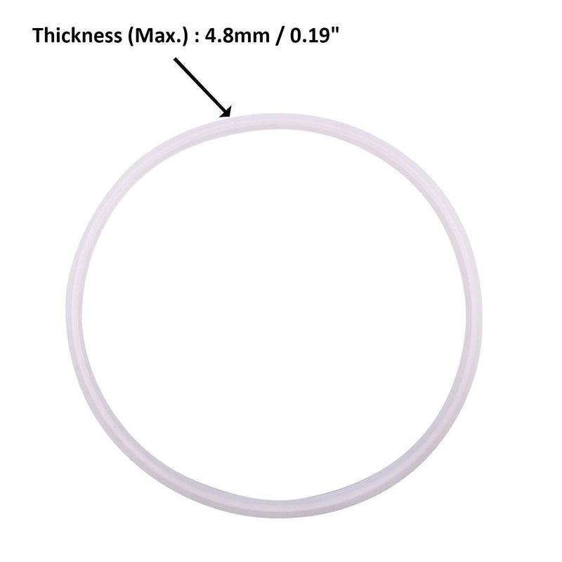 [Australia - AusPower] - DERNORD Silicone Gasket Tri-Clover (Tri-clamp) O-Ring - 8 Inch (Pack of 2) Pack of 2 