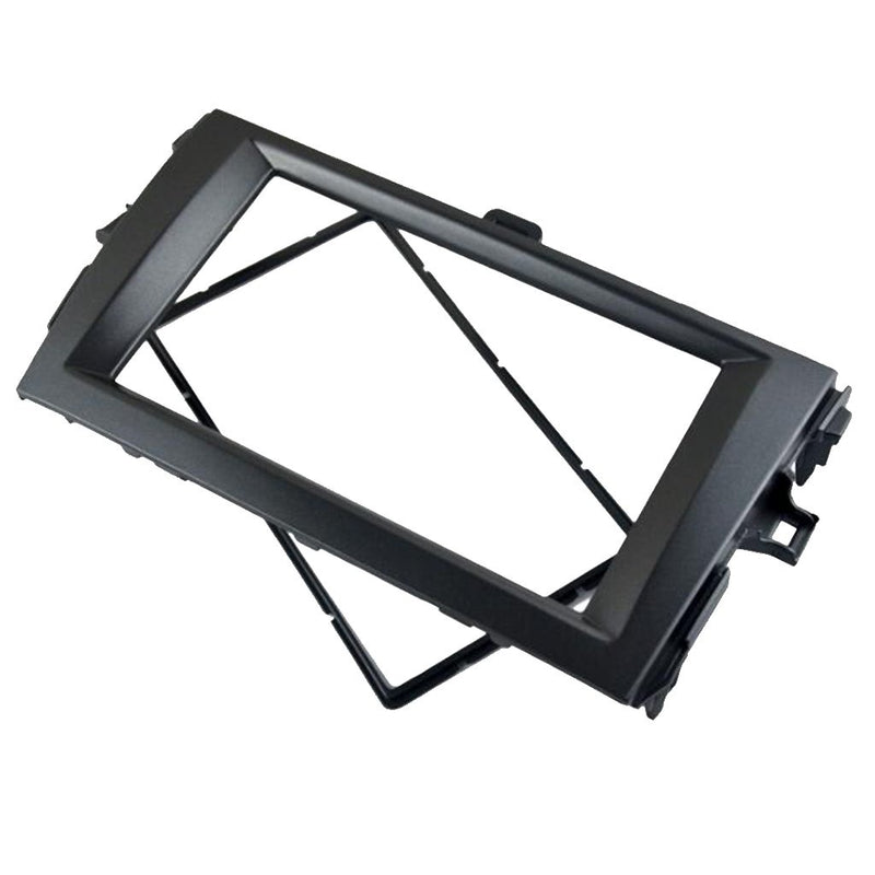 [Australia - AusPower] - YuYue Radio Stereo Panel for 2008-2010 Toyota Corolla 2 Din Car Radio Frame Fascia Panel DVD Stereo CD Panel Dash Mount Refit Installation Trim Kit Frame (Dark Gray) Dark gray 