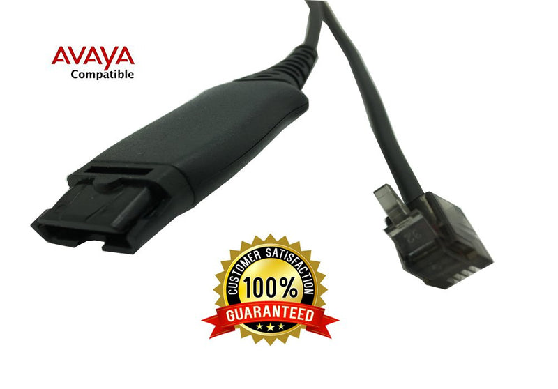 [Australia - AusPower] - HIS-1 Adapter Cable by AvimaBasics | HIS Cable Compatible with Avaya Zulty Phones - 1608 1616 9610 9620 9620L 9620C 9630 9630 | Stretchable Durable Quick Connect & Disconnect Grips & Ergonomic 