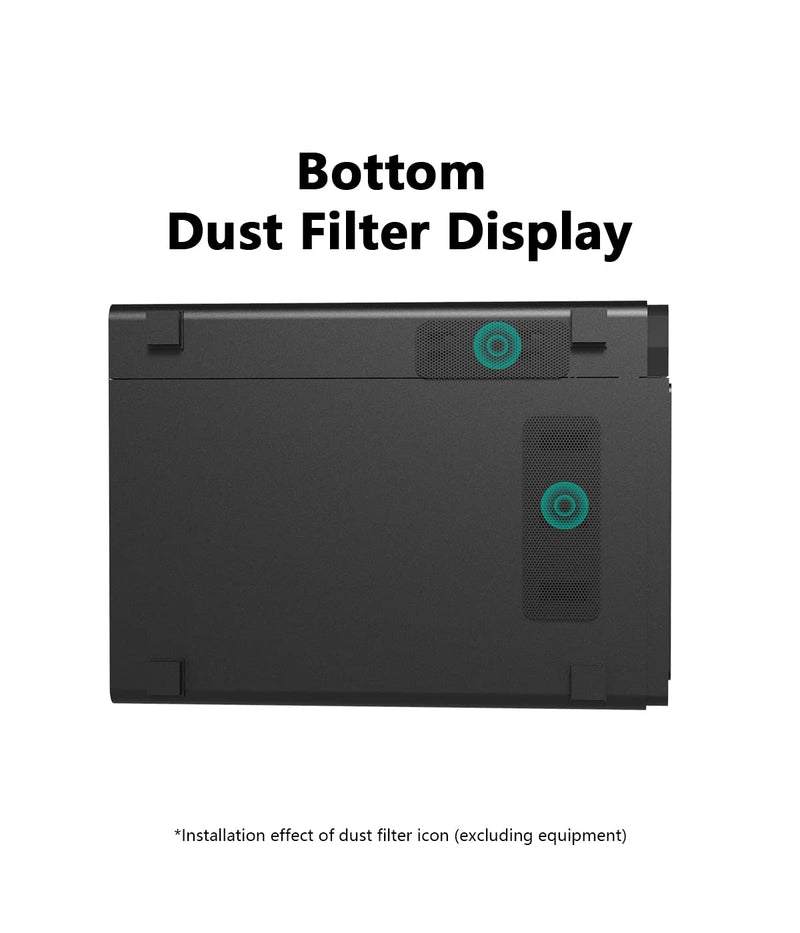[Australia - AusPower] - ADJNPCY Dust Filter for NAS QNAP TS-451D2 Dustproof PVC Cover - Black 