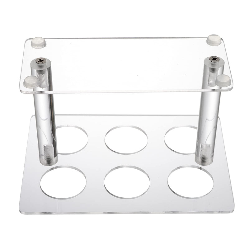 [Australia - AusPower] - YOUEON 2 Pack Acrylic Ice Cream Cone Holder with 6 Holes, Acrylic Cone Stand Waffle Cone for Cupcake, Sugar, Popcorn, Restaurant, Party or Buffet 