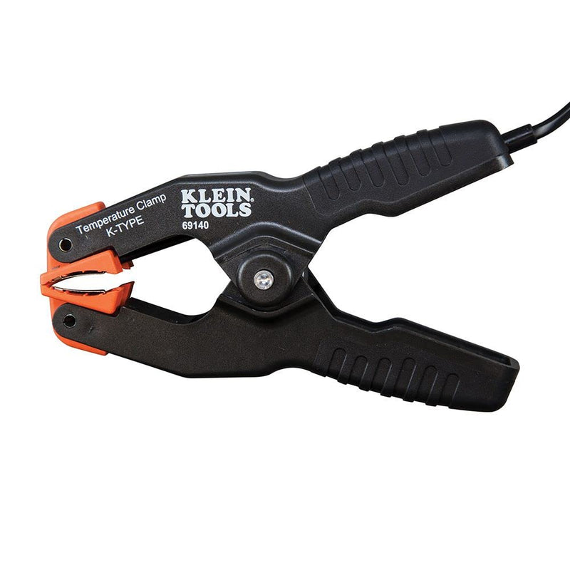 [Australia - AusPower] - Klein Tools 69140 K-Type Thermometer, Pipe Temperature Clamp for HVAC, Measures -4 to +212 Degrees Fahrenheit K-Type Temperature Pipe Clamp 