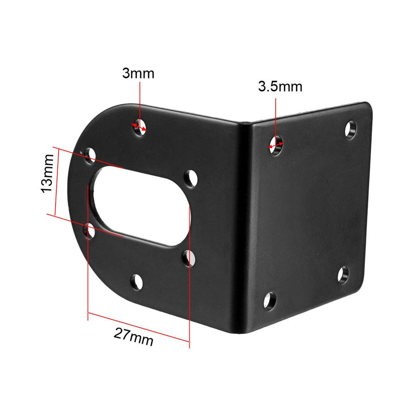 [Australia - AusPower] - uxcell 37mm Diameter DC Gear Motors Mounting Bracket, Gearbox L-Shape Fixed Seat, Gear Reduction Motor Holder 