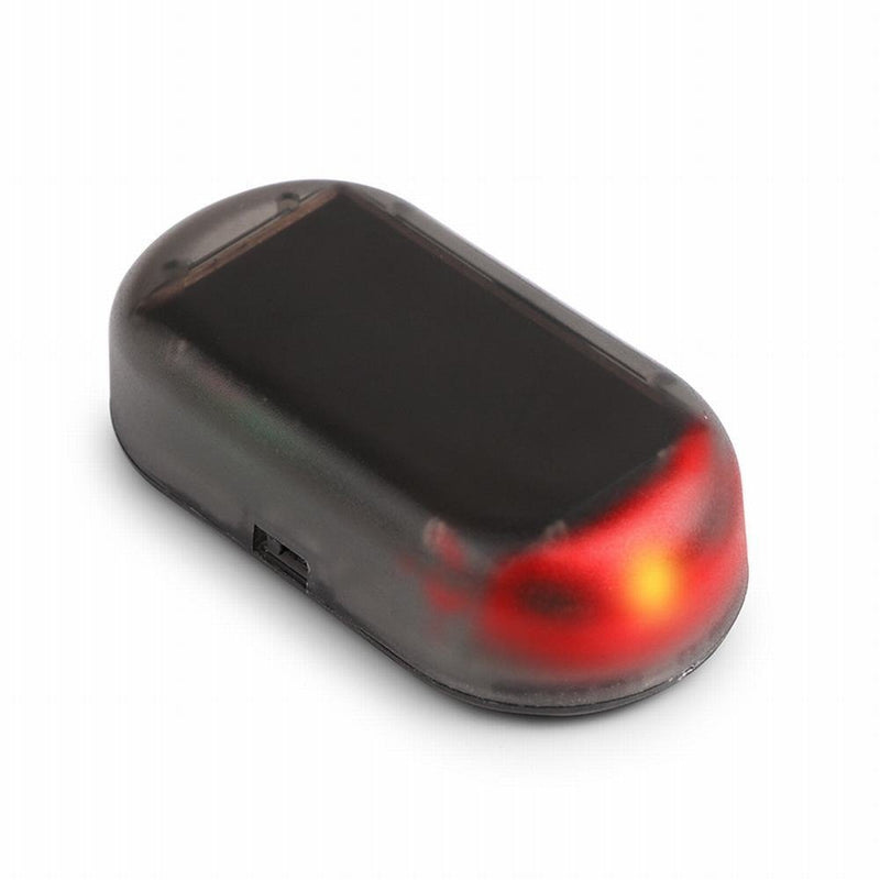 [Australia - AusPower] - Onerbuy Solar Power Simulated Car Alarm LED Light Anti-Theft Warning Lights Flashing Security Lamp Red Red-1 