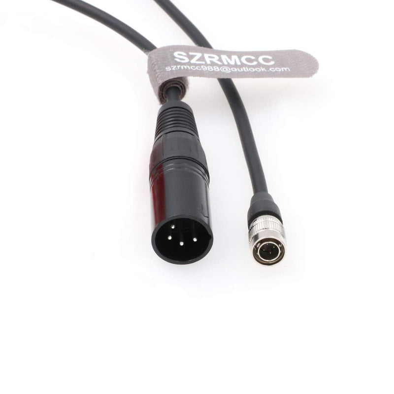 [Australia - AusPower] - SZRMCC Power Cable for Sound Devices Zoom F8 F4 Zaxcom XLR 4 Pin Male to Hirose 4 Pin Male (Straight Cable) Straight Cable 