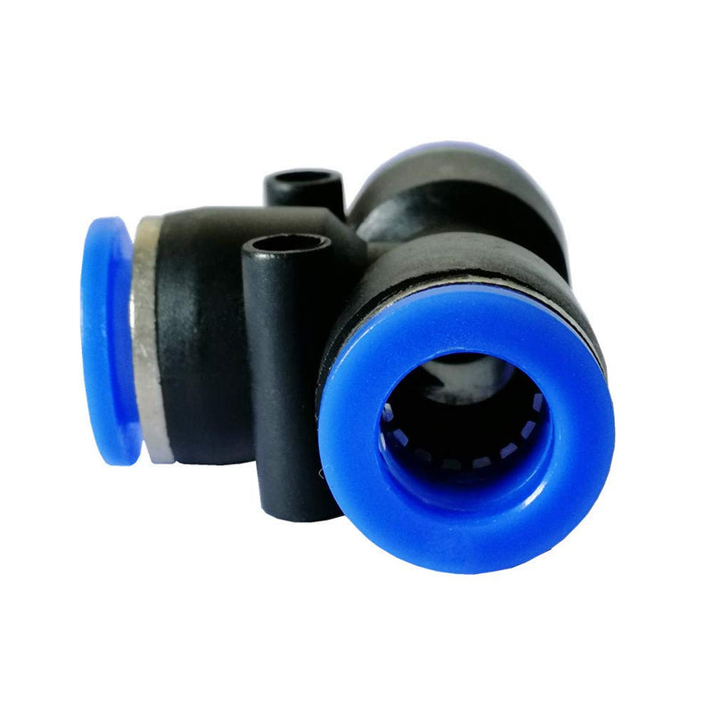 [Australia - AusPower] - 15 Pcs 3/8 Push Fittings, Plastic Push to Connect Fitting Tube Tee Connect, Air Tool Fittings Pneumatic Quick Fittings Lock 3/8 inch OD (10mm) 3/8 inch/ 10mm 