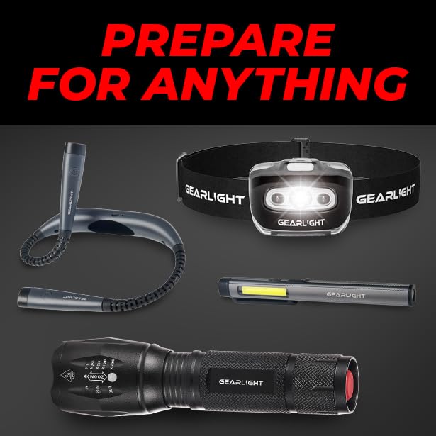 [Australia - AusPower] - Gearlight Rechargeable 3-1 LED COB Work Light with Magnetic Back - This Handheld Flashlight has 3 Modes a Pen Light, Flood Light, and 365nm UV Light - Compact Stocking Stuffer Christmas Gift for Men 