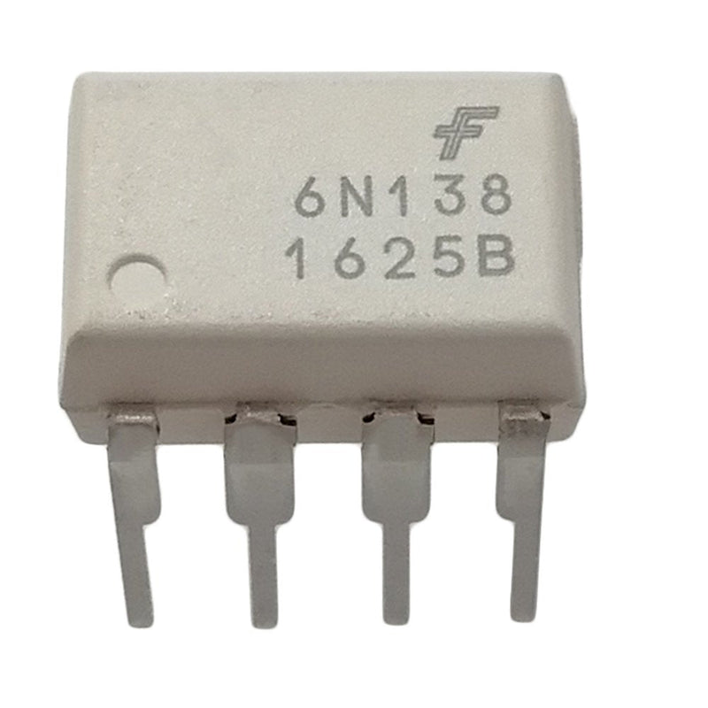 [Australia - AusPower] - 6N138 Optocoupler DC Input Single Channel Darlington with Base DC Output White (Pack of 10) 