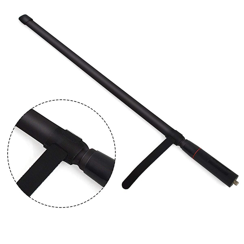 [Australia - AusPower] - HYS SMA Female Foldable CS Tactical 12W Antenna Dual Band VHF UHF 144/430Mhz Antenna for Baofeng UV-5R, UV-82, BF-F8HP, UV-5R V2+ Plus, BF-F9 V2+ 2 Way Radio 