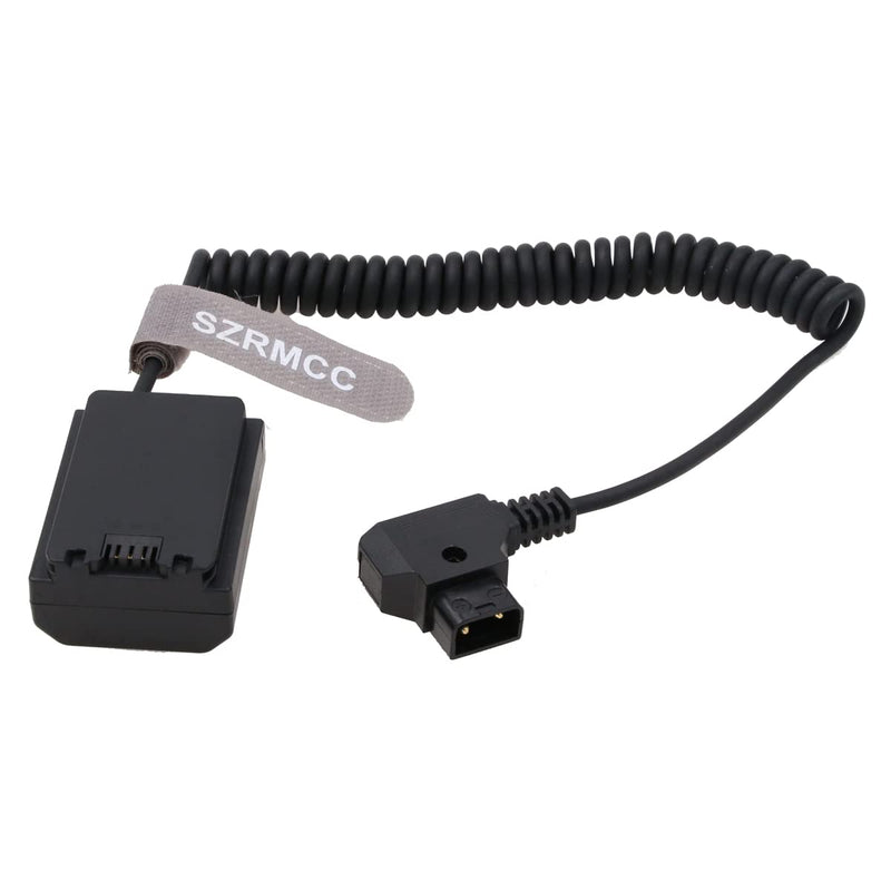 [Australia - AusPower] - SZRMCC D-tap 2 Pin Male to NP FZ100 DC Coupler Dummy Battery Coiled Power Cable for Sony A9 A7III A7RIII A7RIV A7SIII Camera (Coiled Cable) Coiled Cable 