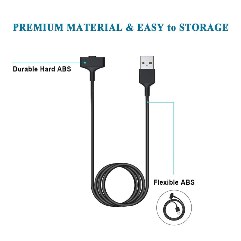 [Australia - AusPower] - Charging Cable Compatible with Fit Ionic Charger, 3.3FT Replacement USB Charger Cable Cord Adapter for Ionic Smart Watch 