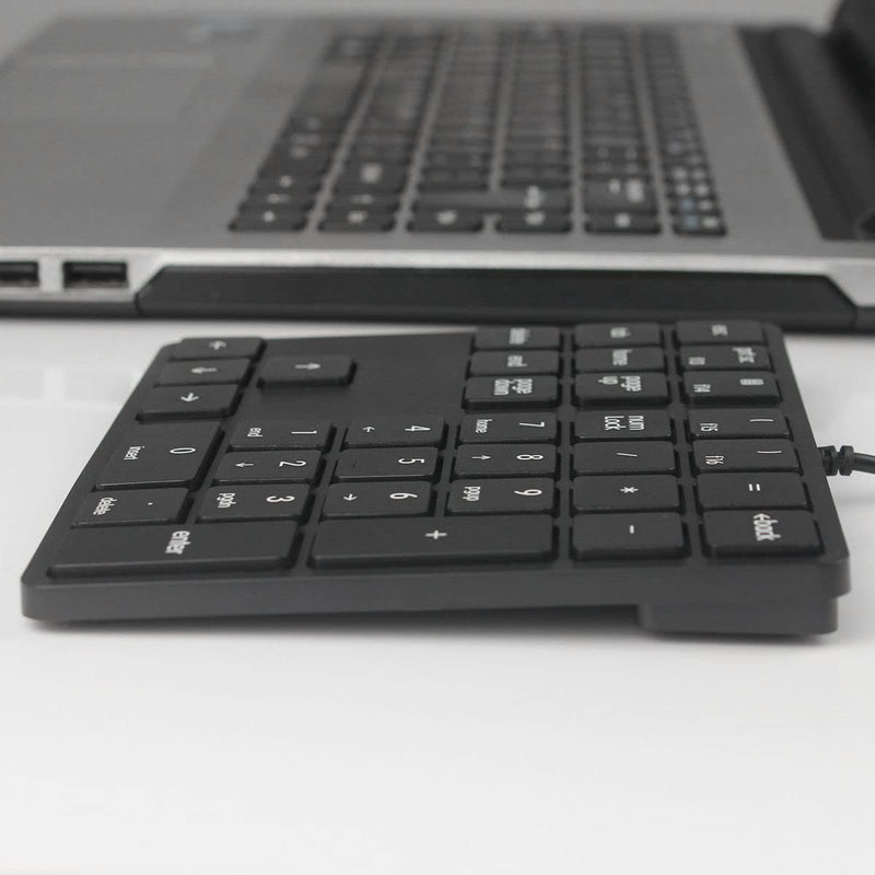 [Australia - AusPower] - Numeric Keypad 34 Keys (30%) Mini Multifunctional Wired Numpad Portable Keypad Black Magicforce by Qisan 