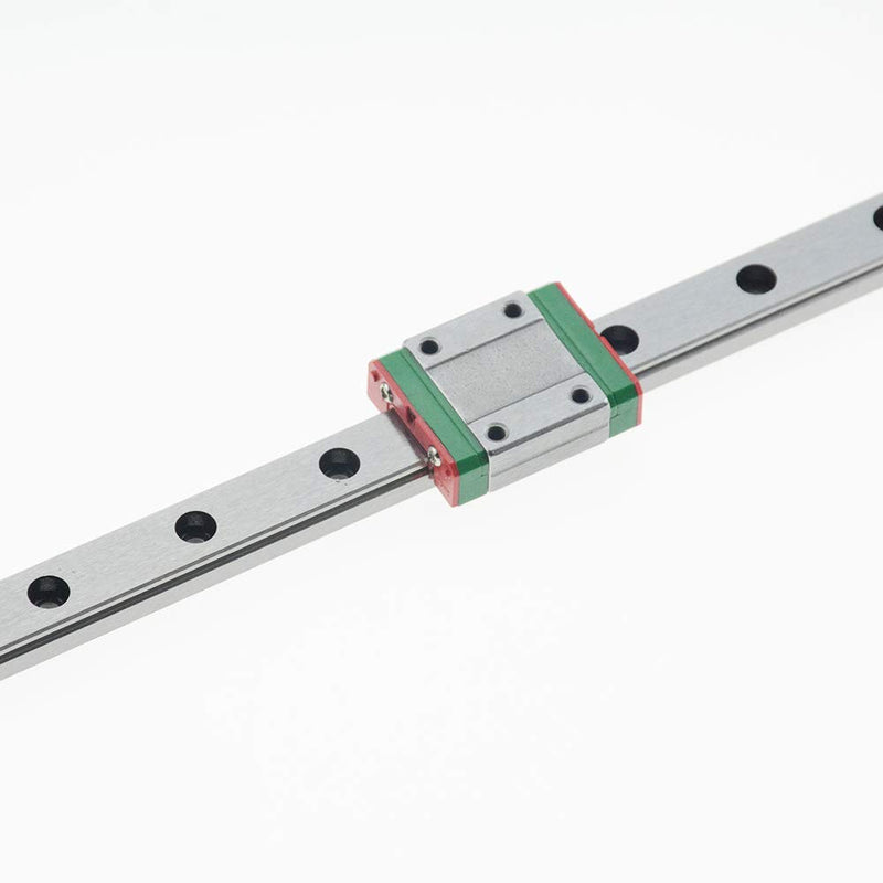 [Australia - AusPower] - CNC Part MR12 12mm Linear Rail Guide MGN12 Length 200mm with Mini MGN12C Linear Block Carriage Miniature Linear Motion Guide Way (Press The Block to Slide) 