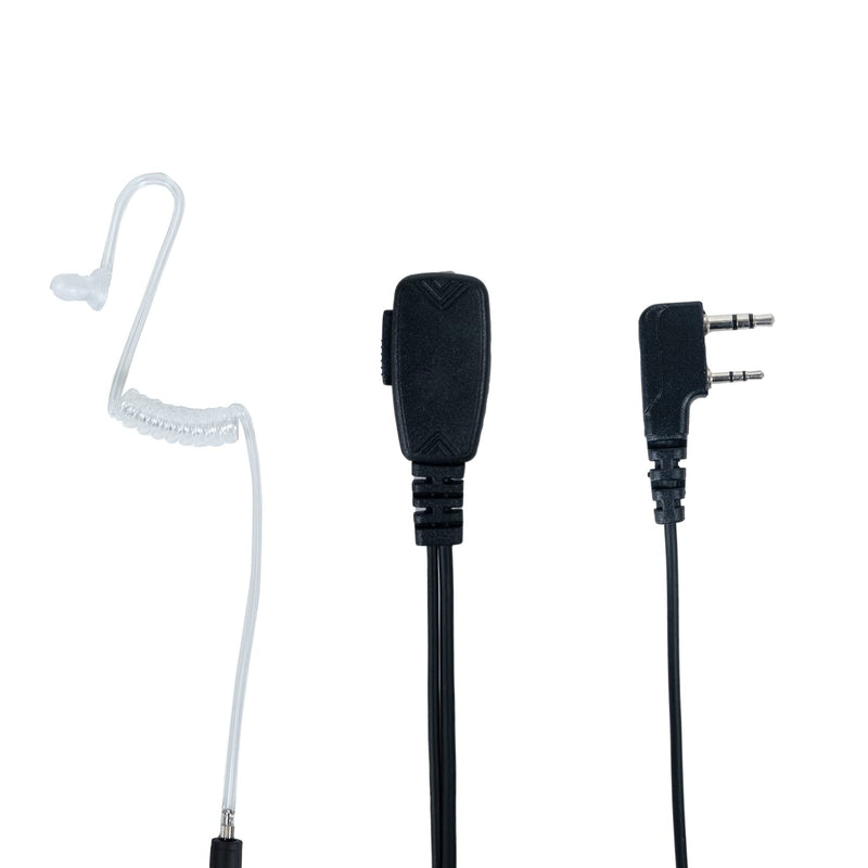 [Australia - AusPower] - Klykon 2 Wire Covert Acoustic Tube Earpiece with Mic Ptt Compatible with Kenwood Baofeng Puxing Wouxun 2 Way Radio UV-5R BF-888S BF-F8HP BF-F9 UV-82 UV-82HP UV-82C 