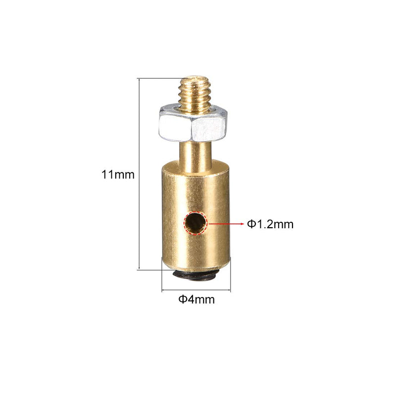 [Australia - AusPower] - uxcell Linkage Stoppers Connecting Servo Arm,Push Rod for RC Airplane,D4x1.2mm 5pcs 