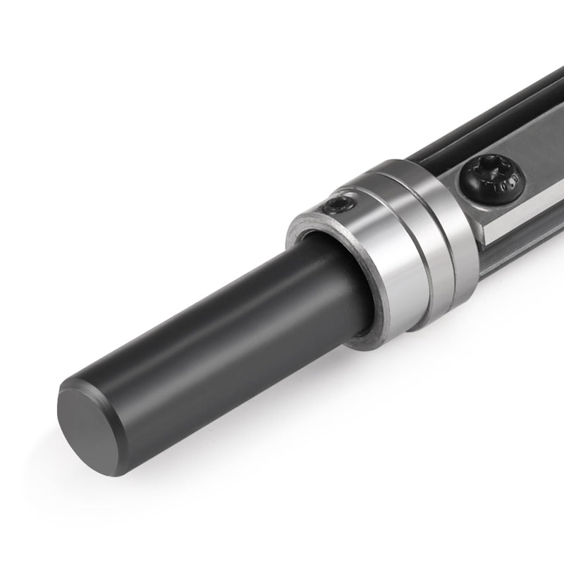 [Australia - AusPower] - Insert Carbide Top and Bottom Bearing Flush Trim Router Bit 1/2 Inch Shank, 3/4" Cut Dia, 2" Cutting Length,Spiral Flush Trim Pattern Template Router Bit Double Bearings for Wood Trimming 