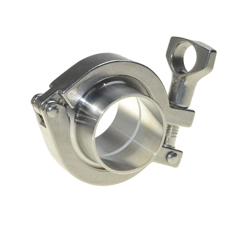 [Australia - AusPower] - Beduan 1.5" Tri Clamp to 1/2" Tube OD Weld Ferrule Stainless Steel Sanitary Pipe Fittings with Tri-clover Clamp and Silicone Gasket Tube OD: 1/2 Inch 