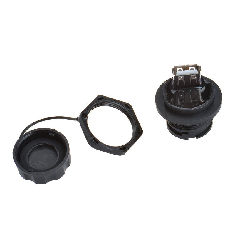 [Australia - AusPower] - ANMBEST 5PCS USB2.0 Panel Mount Connector, IP67 Waterproof Outdoor USB Plug Adapter Female to Female Socket with Waterproof/Dust Cap (M25 5PCS) M25 5PCS 