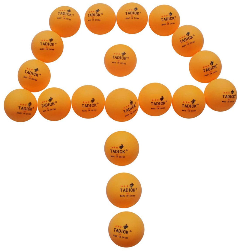 [Australia - AusPower] - TADICK 100 Pack 3-Star Quality Training Ping Pong Ball Premium Table Tennis Balls orange 