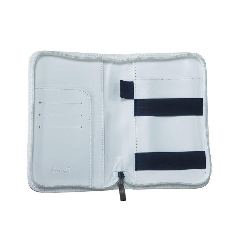 [Australia - AusPower] - Phone Charging Passport Holder -Multiple Variations with NEW and IMPROVED Removable Power Bank- RFID Blocking - Travel Wallet Compatible with All Phones - Travel Accessories White 