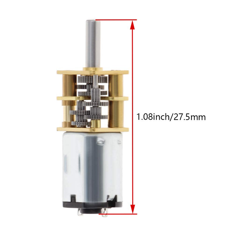 [Australia - AusPower] - Fielect DC 6V 10RPM Mini Metal Gearwheel Micro Speed Reduction Motor Mini Gear Box Motor N20 