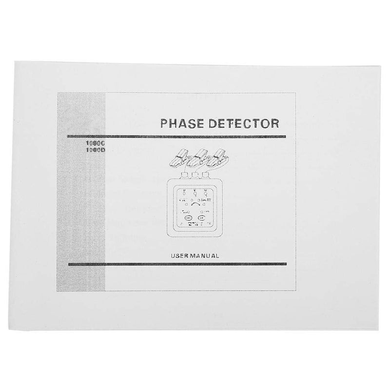 [Australia - AusPower] - Phase Meter Non-Contact, Digital LED Display Non-Contact 3 Phase Sequence Meter Detection, AC Phase Sequence and Motor Rotation Tester, Magnetic Base Phase Detector Meter, 70-1000V, ETCR1000C 