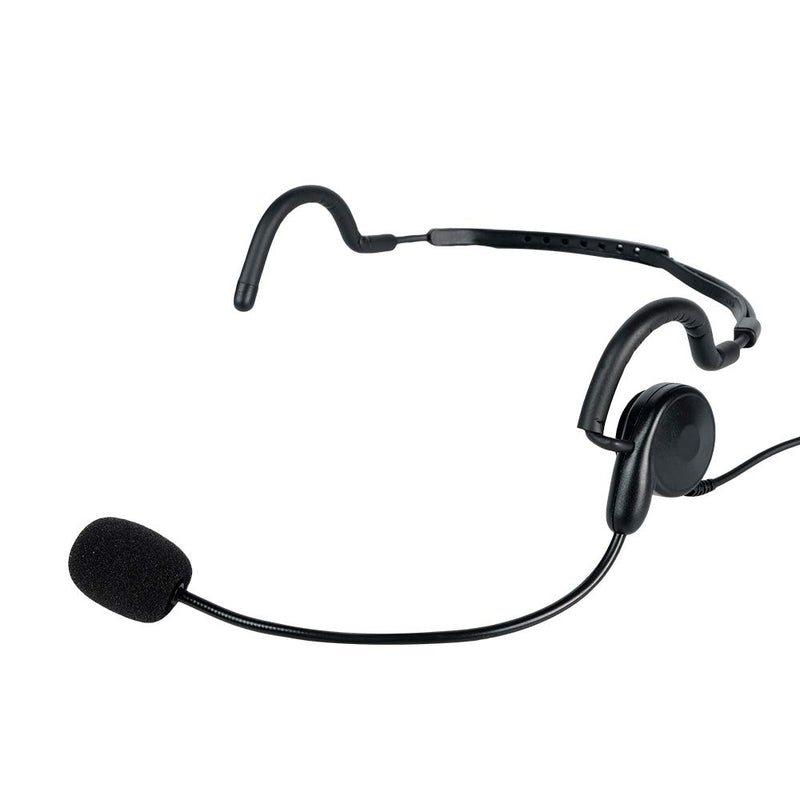 [Australia - AusPower] - Caroo Noise Canceling Behind The Head Headset with PTT Boom Mic 2 Pin Earpiece for Motorola CLS1110 CLS1410 CP100 CP200 GP88 GP300 RDM2070D Two Way Radio Walkie Talkie 