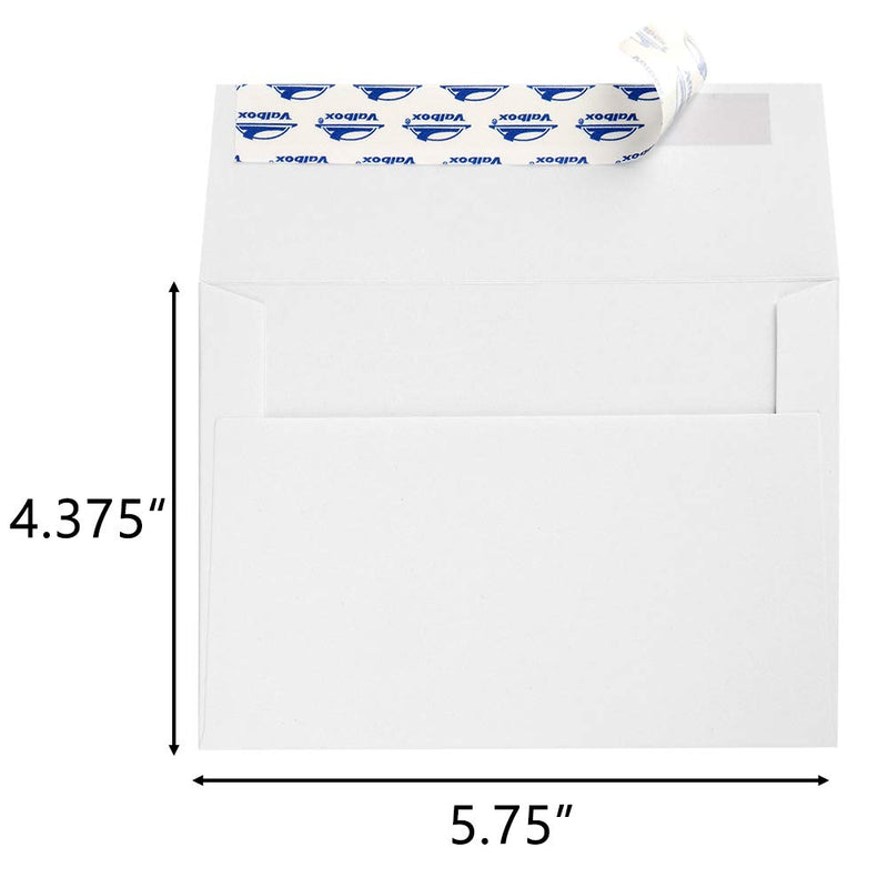[Australia - AusPower] - ValBox A2 Invitation Envelopes 100 Qty 4.375x5.75" White Envelopes Self Seal for Invitations, Photos, Wedding, Announcements, Thank you Notes, RSVP, Greeting Cards | 4-3/8 x 5-3/4 Inches(A2) A2 (4.375 x 5.75 Inches) 