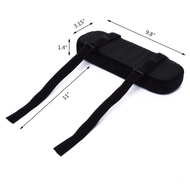 [Australia - AusPower] - TraderPlus 2 Pcs Memory Foam Chair Armrest Pads Cushion Cover Elbow Pillow for Forearm Pressure Relief 