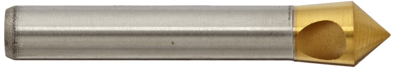 [Australia - AusPower] - KEO 53510 Cobalt Steel Single-End Countersink, TiN Coated, 82 Degree Point Angle, Round Shank, 1/4" Shank Diameter, 5/16" Body Diameter 