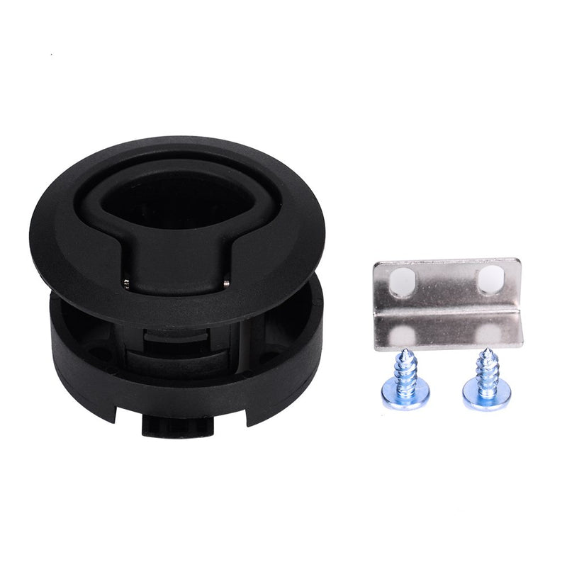 [Australia - AusPower] - ADrivWell 4PC Round Slam Latch Hatch Push-to-Close Latch Nylon Flush Door Pull Latch Non-Locking Style Replacement for M1-63 RV Marine Boat Deck Hatch Door 