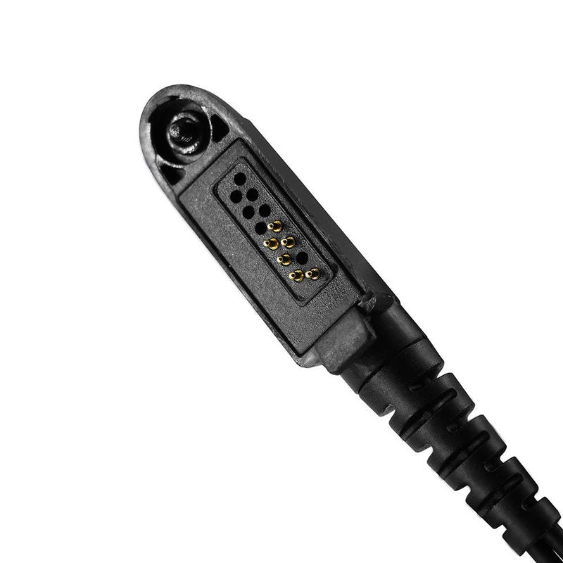 [Australia - AusPower] - JUYODE Acoustic Tube Earpiece Pogo Pin Headset for Motorola GP328 Plus GP338 Plus GP338XLS GP344 with Reinforced Cable Noise Canceling Mic 