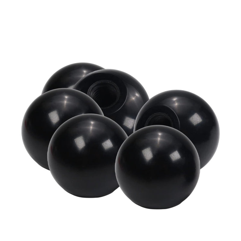 [Australia - AusPower] - Othmro 6Pcs Threaded Ball Knobs, 1.57Inch Dia 0.47Inch Thread M12 Female Thread Black Bakelite Handle Thermoset Ball Knob for Lawn Mowers Exercise Equipment Machinery Valves Spigots (M12x40) M12x40?6pcs 