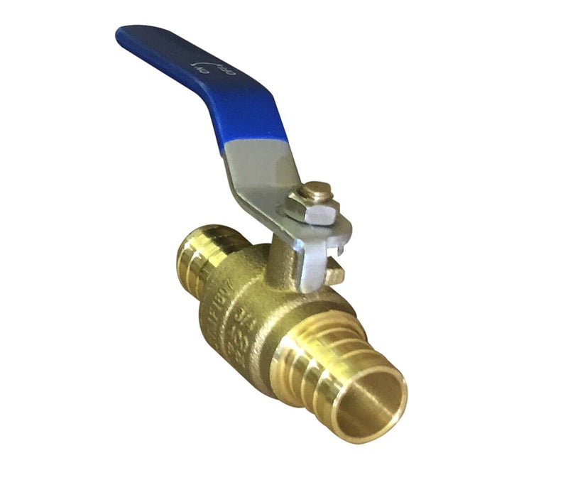 [Australia - AusPower] - 3/4'' Lead Free Brass PEX Shut off Ball Valve,Full Port PEX Barb Ball Valve 3/4 Inch for Cold and Hot water,pack of 2 
