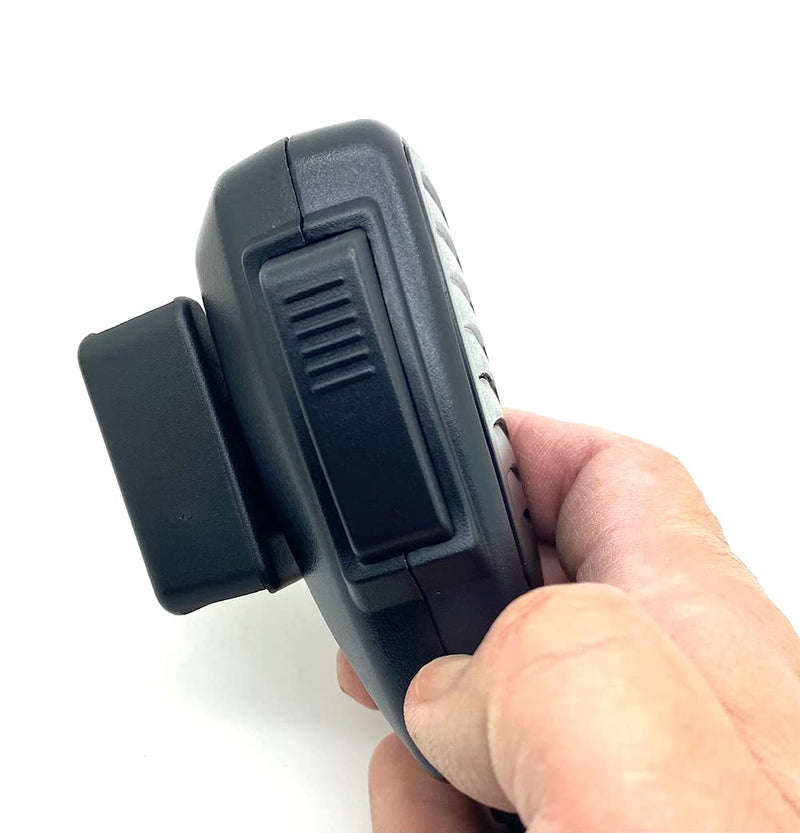 [Australia - AusPower] - LycoGear Universal Ham CB Radio Microphone Mic Hanger Holder Mount with Adhesive Back, Pre Drill Holes & Single T Tab Connection, KLP-X2 