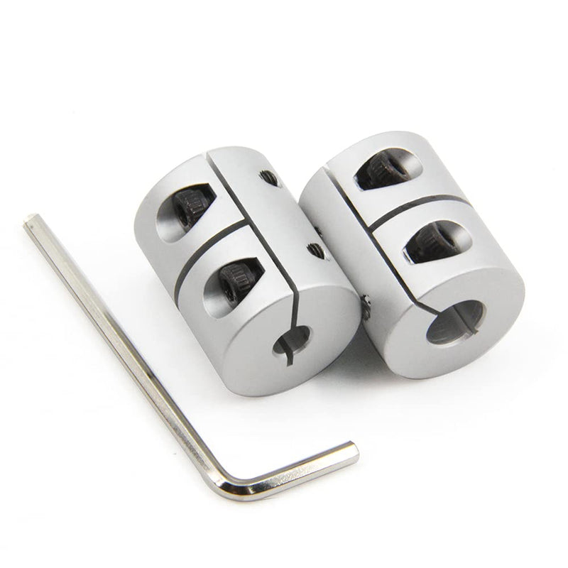 [Australia - AusPower] - Zeberoxyz 2PCS Shaft Coupling 5mm to 8mm Aluminum Alloy Joint 25mm Length 20mm Diameter Stepper Motor Connector Rigid Coupler for 3D Printer CNC Machine DIY Model (5x8mm） 