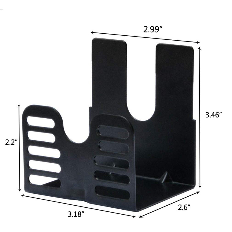 [Australia - AusPower] - onlyfire Universal Barbecue Grill 3 Inch Slide Rotisserie Motor Bracket, 2 pcs Screw, Black 