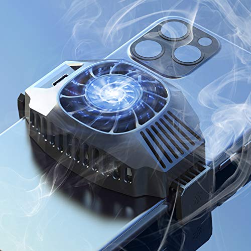 [Australia - AusPower] - New Designing Phone Cooler with Wireless Charging 10W for iOS and Android Phone-Cooling Fan Designed for Gaming Phone,Suitable for 4-7in Phone Heat Radiation 