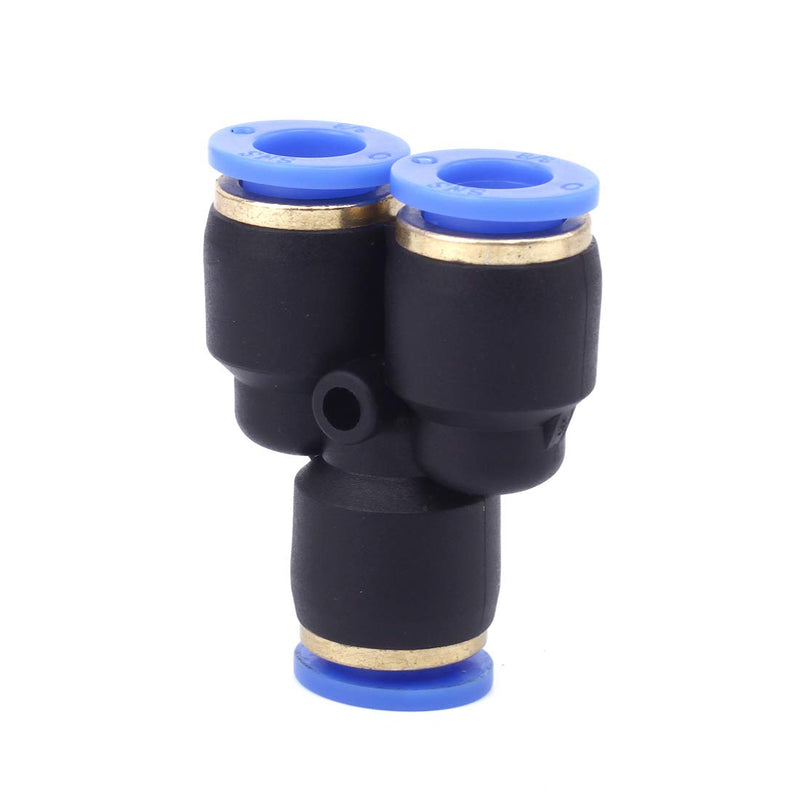 [Australia - AusPower] - SNS SPY-3/8 3/8" Tube OD Union Y Type Plastic Push to Quick Connect Tube Fitting(10 PCS) 