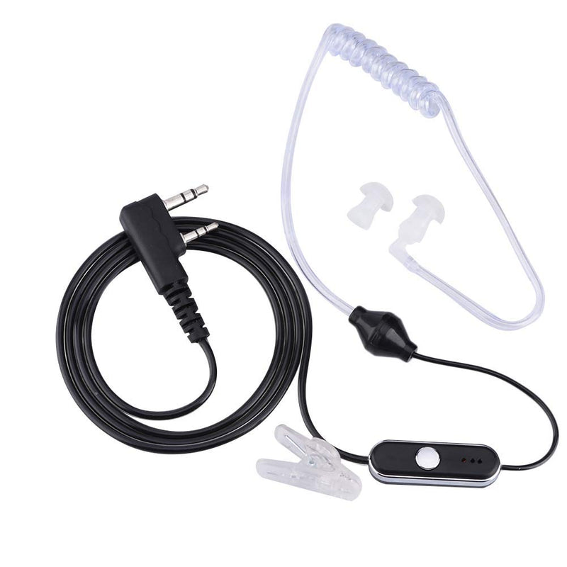 [Australia - AusPower] - Talkie Headset, Talkie Earpiece for 2pin Walkie Earphone with Built-in Microphone PTT Headset Walkie Talkie Earpiece for K Head Walkie Talkie Radio Two Way Radio Talkie Headset Noise Canceling 