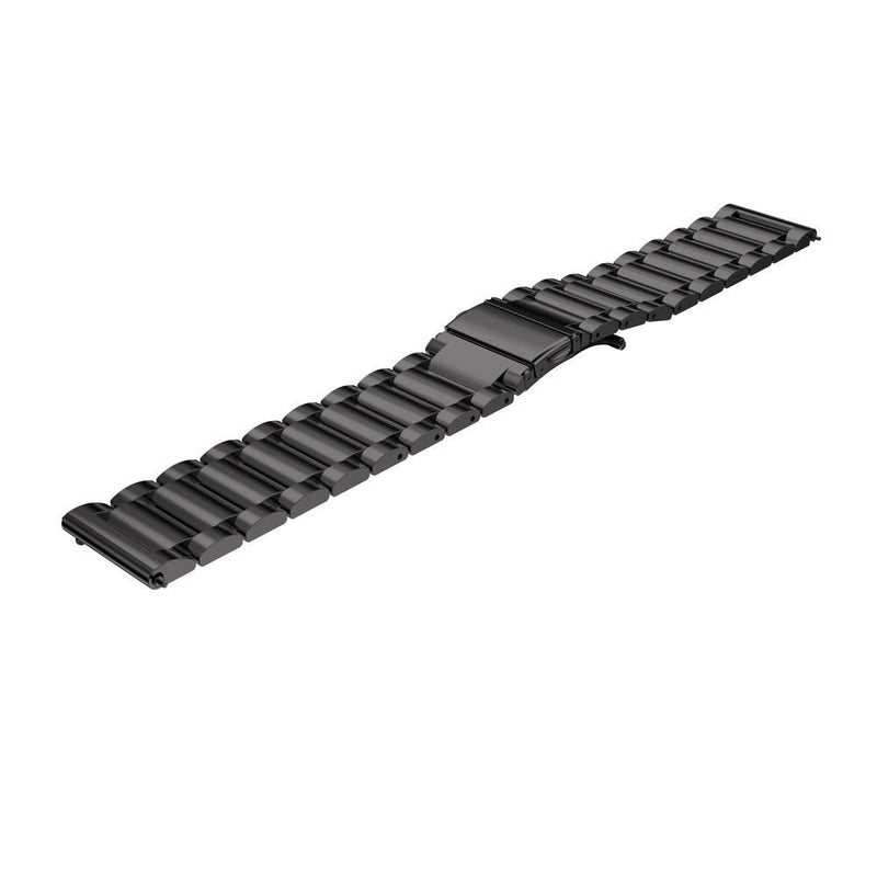 [Australia - AusPower] - Gear S3 Watch Band, DAHASE 3 Point Stainless Steel Strap Replacement Bands Bracelet Wrist Band for Samsung Galaxy Gear S3 Frontier/Classic Galaxy Watch 46mm Smart Watch (Black) Black 